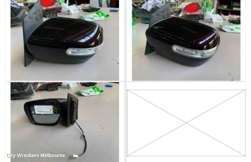 MAZDA CX7 LEFT DOOR MIRROR, ER, HEATED, 6 WIRE TYPE, 11/2006 - 02/2012