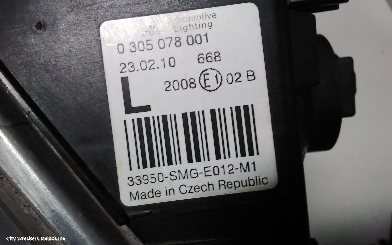 HONDA CIVIC LEFT INDICATOR/FOG/SIDE, BUMPER FOGLAMP, 8TH GEN, SEDAN, 01/2009 - 12/2011