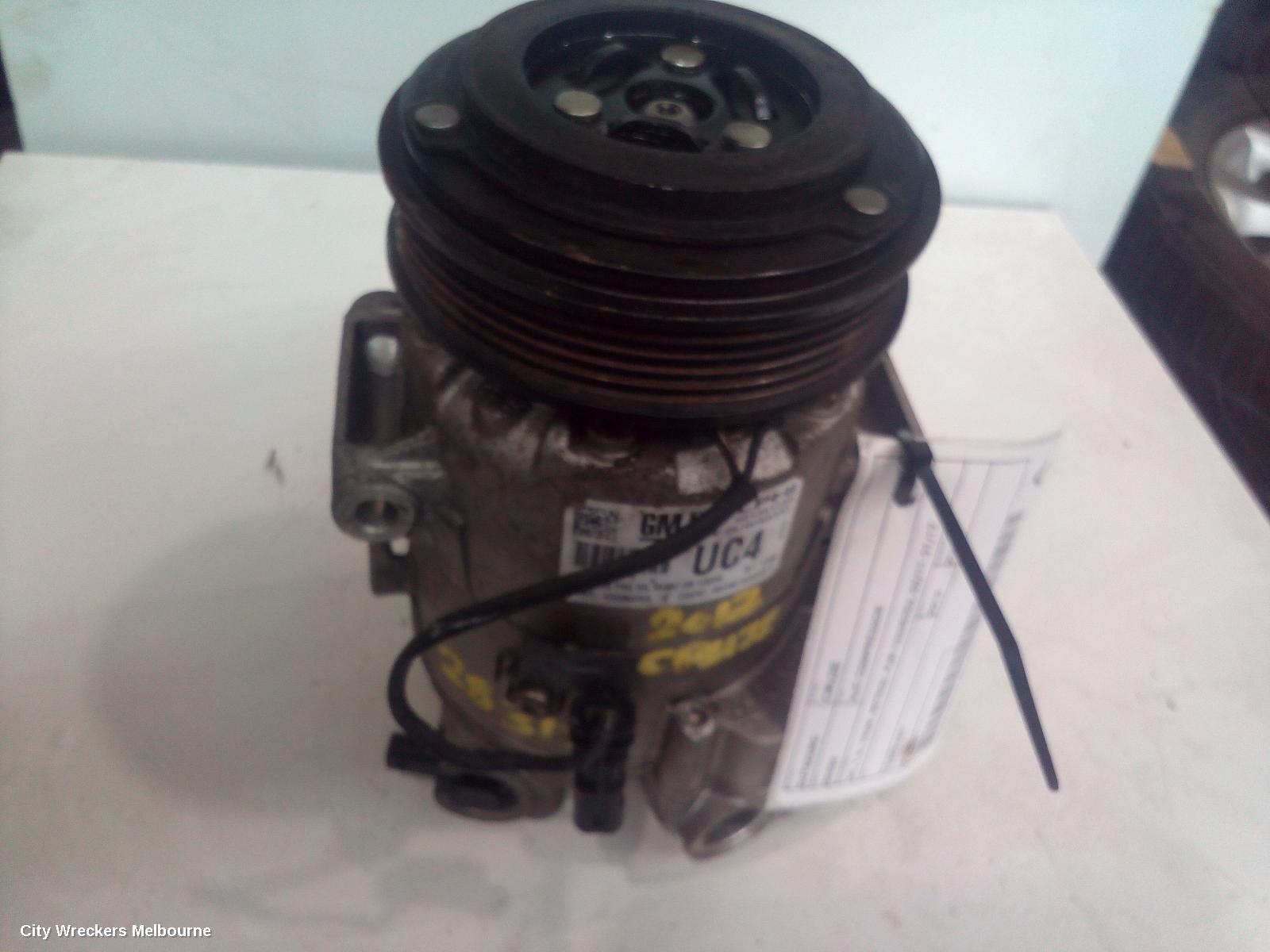 HOLDEN CRUZE A/C COMPRESSOR, JH, 1.4, 19UN, PETROL, P/N 13335253, 03/2011 - 01/2017