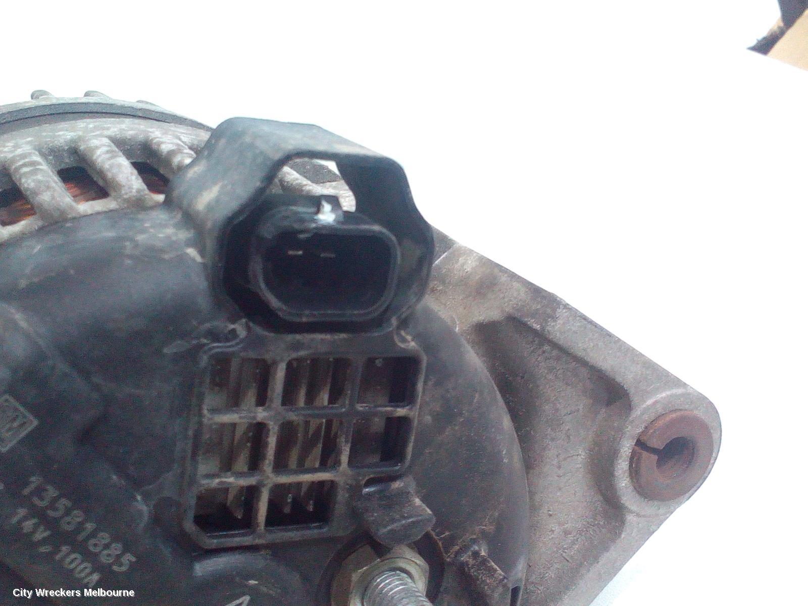 HOLDEN CRUZE ALTERNATOR, PETROL, 1.4, 19UN, TURBO, JH (8TH VIN IS 8), 03/2011 - 01/2017