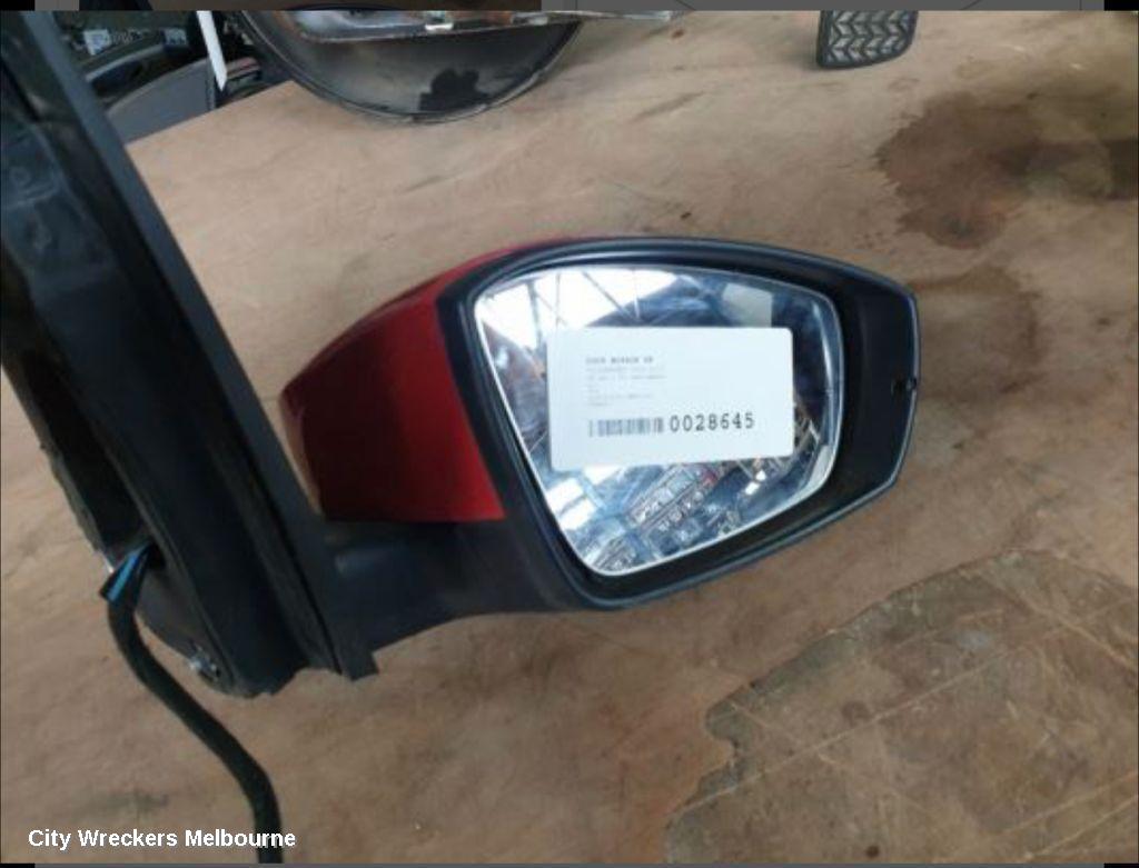 VOLKSWAGEN POLO RIGHT DOOR MIRROR, 6R, HEATED TYPE, 05/2010 - 05/2014