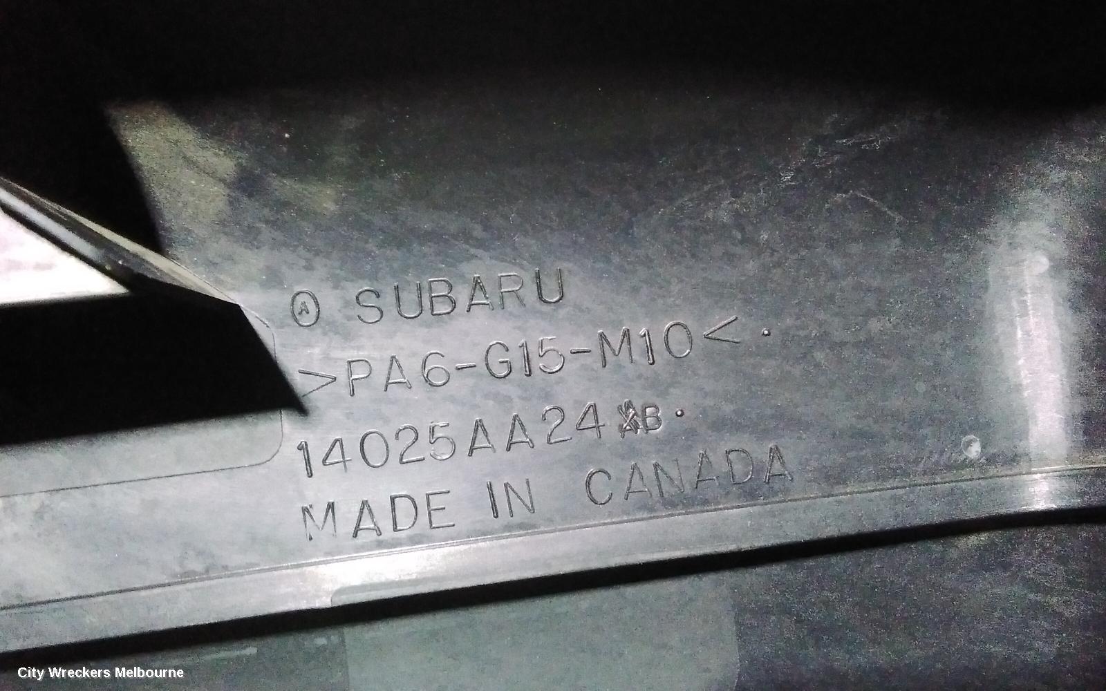 SUBARU OUTBACK ENGINE COVER, PETROL, 3.0, EZ30, 4TH GEN, 09/2003 - 08/2009
