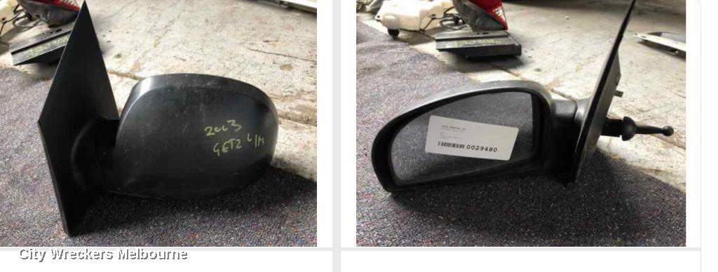 HYUNDAI GETZ LEFT DOOR MIRROR, TB, 3DR/5DR HATCH, MAN, 09/2002 - 09/2005