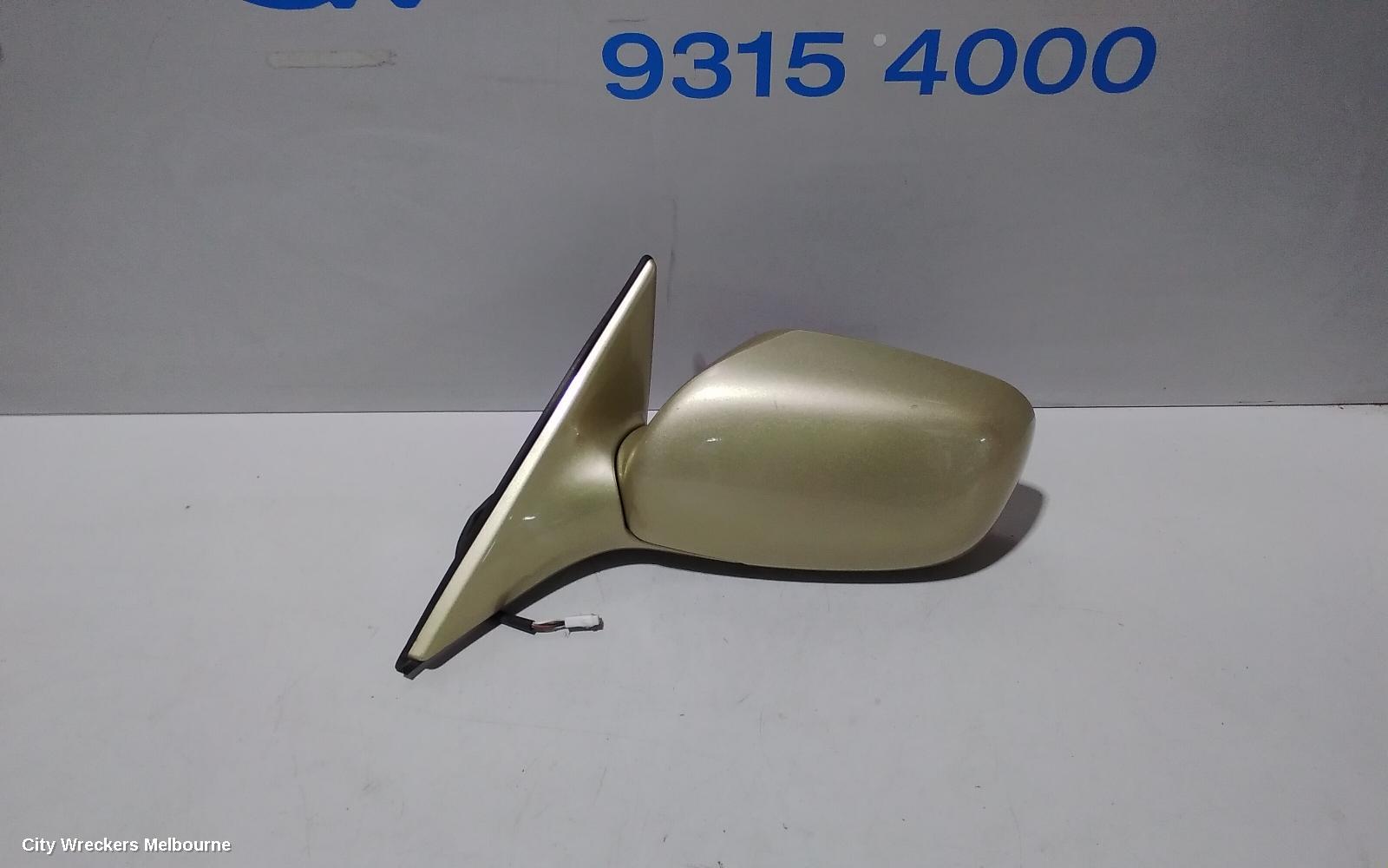 TOYOTA CAMRY LEFT DOOR MIRROR, SK36, COLOUR CODED, 08/2002 - 05/2006