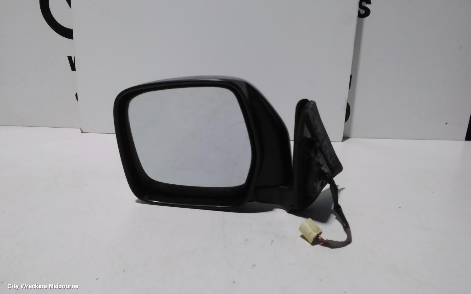 TOYOTA PRADO LEFT DOOR MIRROR, 95 SERIES, POWER, BLACK, RV/GX, 07/1996 - 01/2003