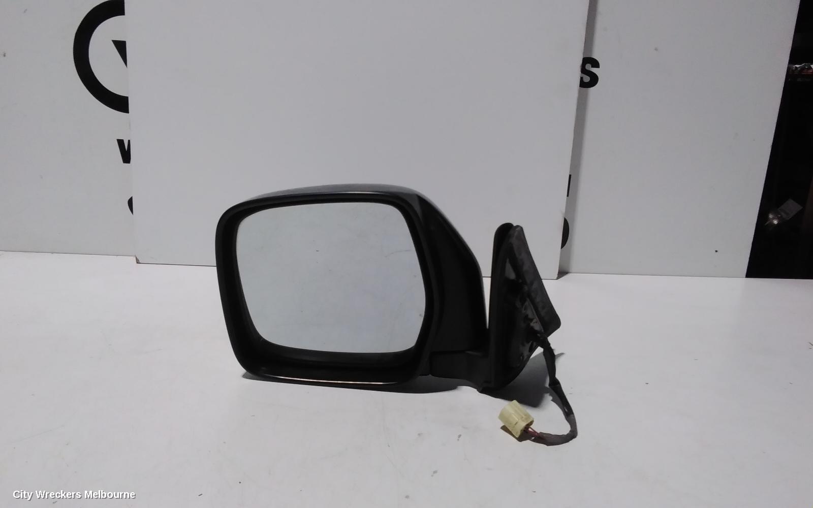 TOYOTA PRADO LEFT DOOR MIRROR, 95 SERIES, POWER, BLACK, RV/GX, 07/1996 - 01/2003