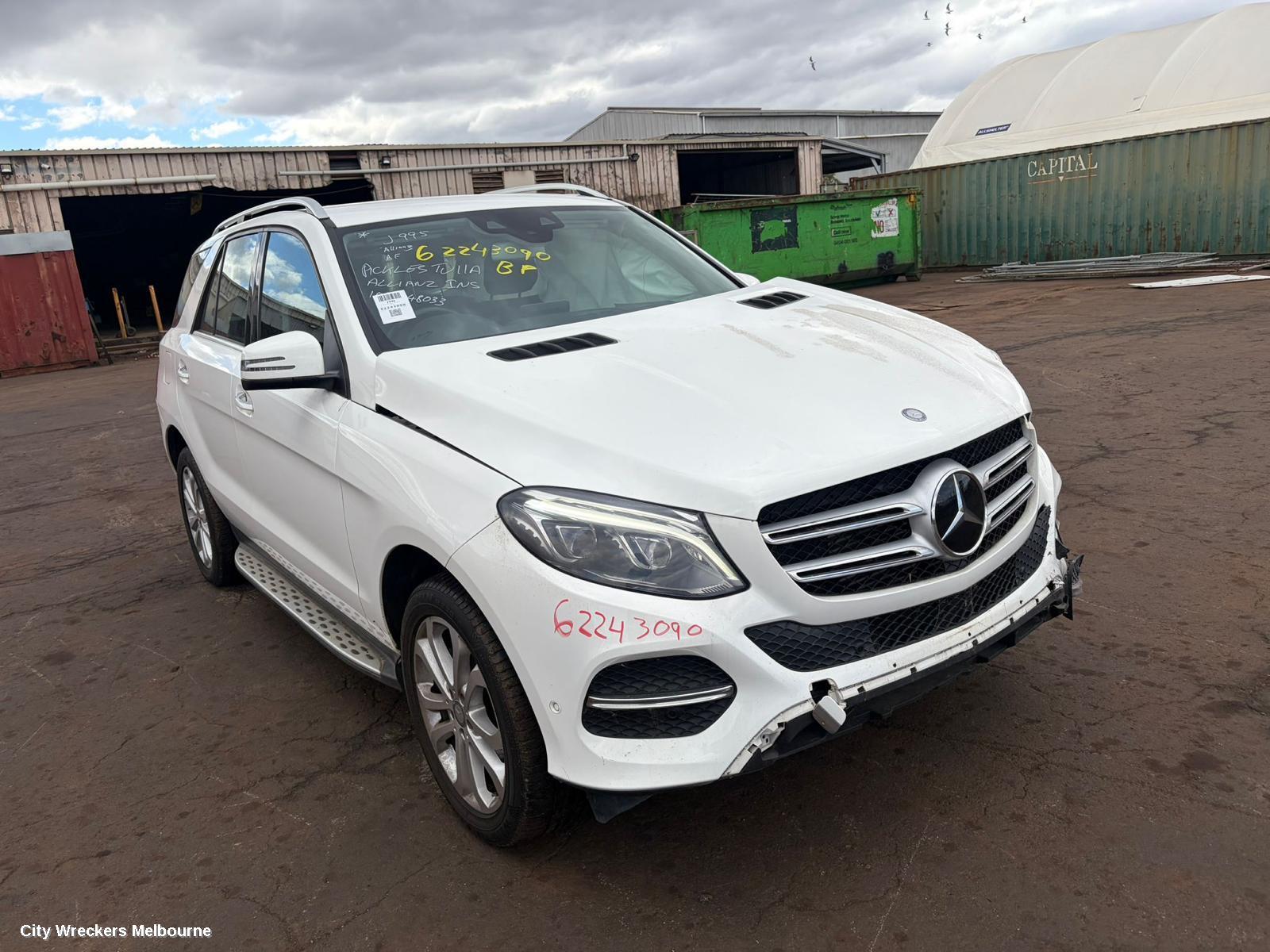 MERCEDES GLE CLASS LEFT TAILLIGHT, W166, WAGON, LED TYPE, 06/2015 - 04/2019