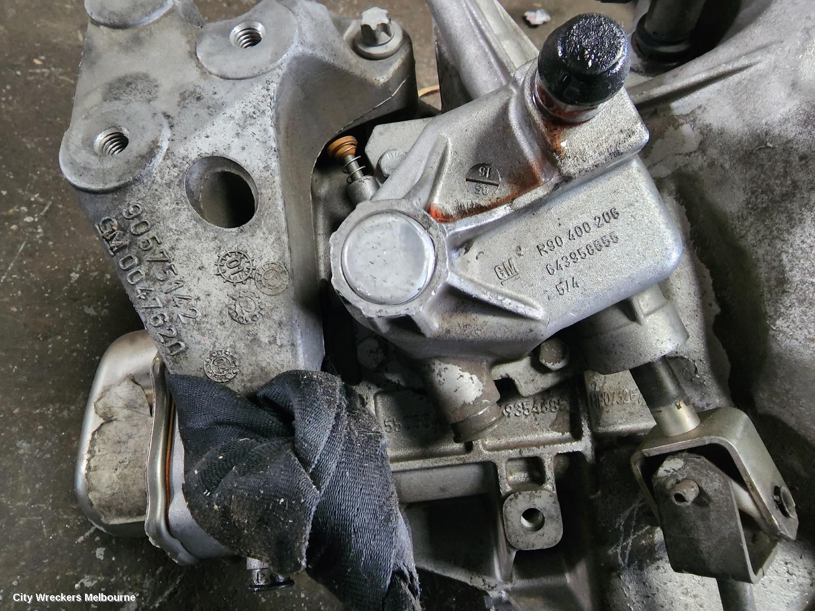 HOLDEN BARINA TRANS/GEARBOX, MANUAL, 1.6, F16D3, TK,  LONG SNOUT, 12/2005 - 05/2007