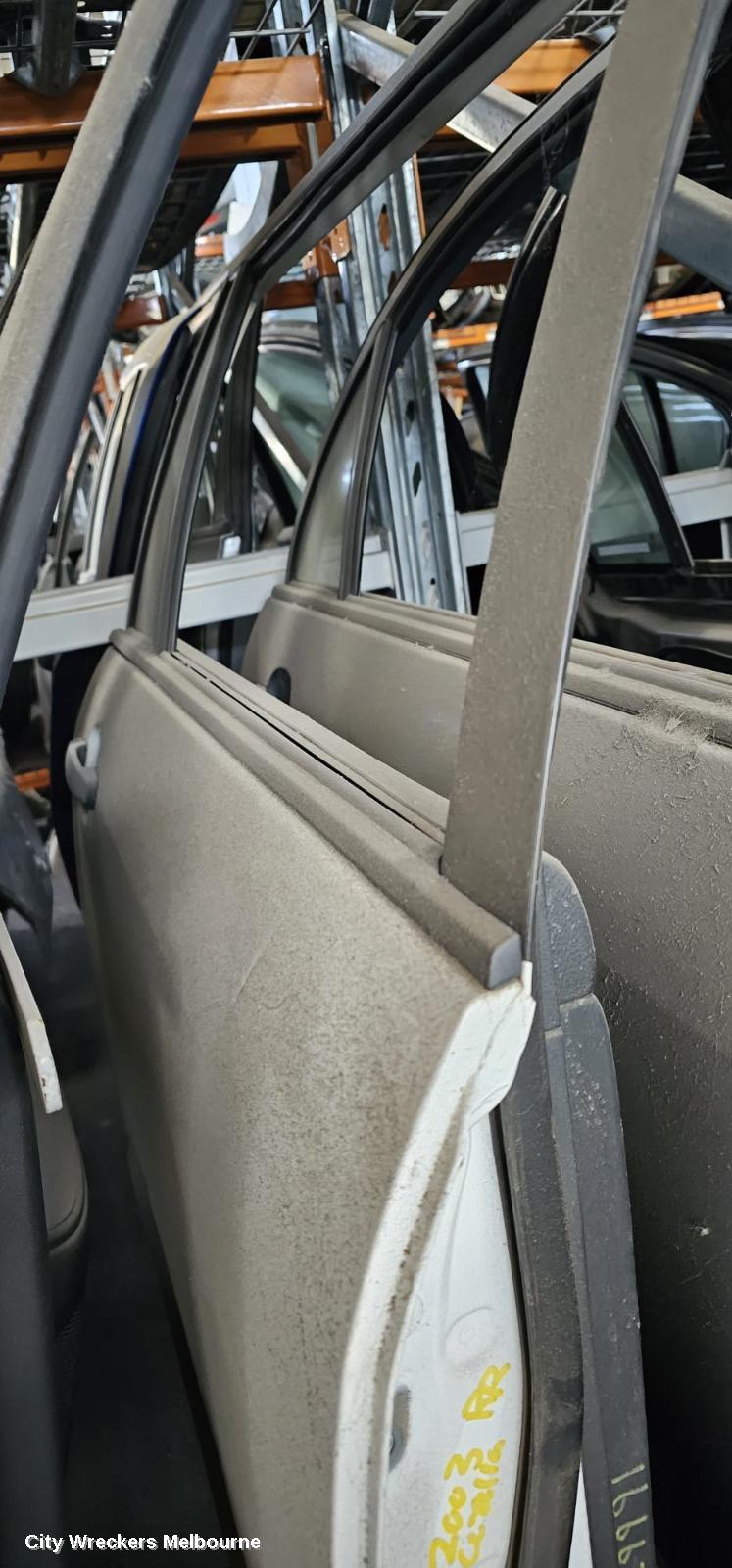 TOYOTA COROLLA RIGHT REAR DOOR, ZZE122, WAGON, 12/2001 - 03/2007