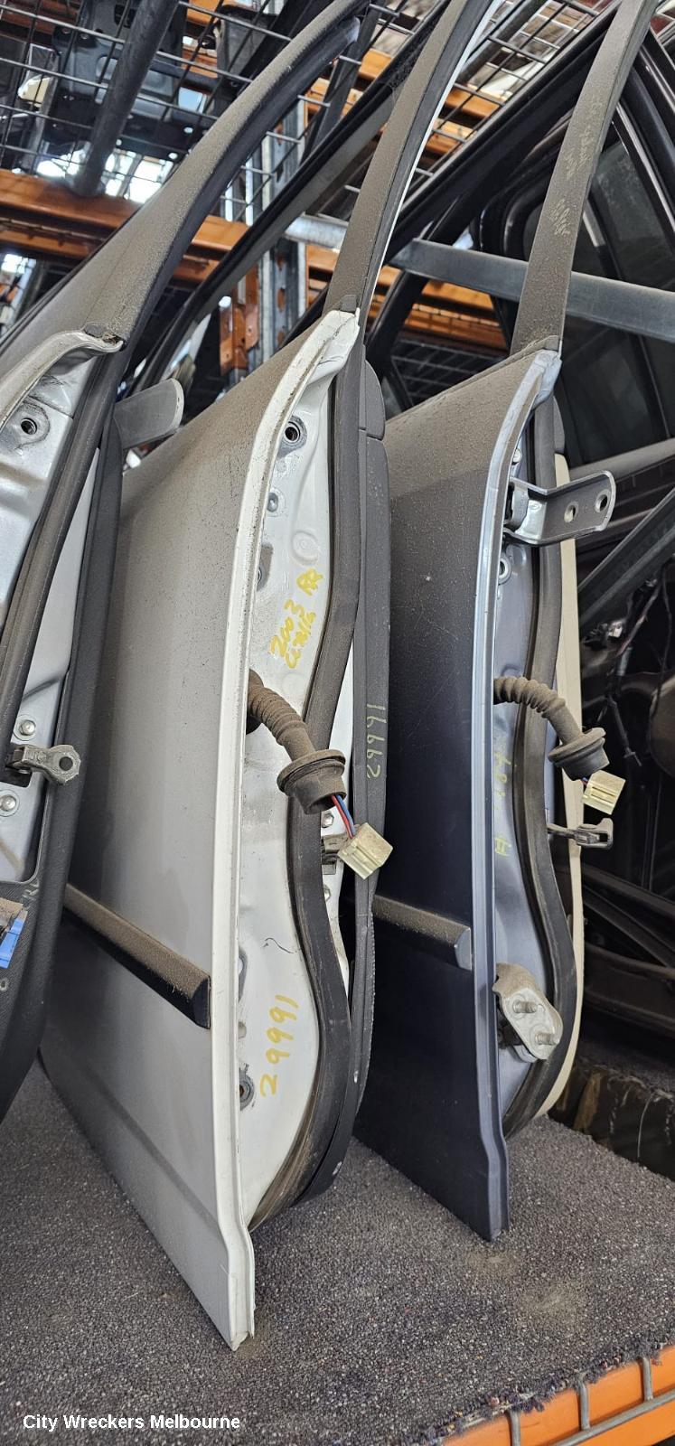TOYOTA COROLLA RIGHT REAR DOOR, ZZE122, WAGON, 12/2001 - 03/2007