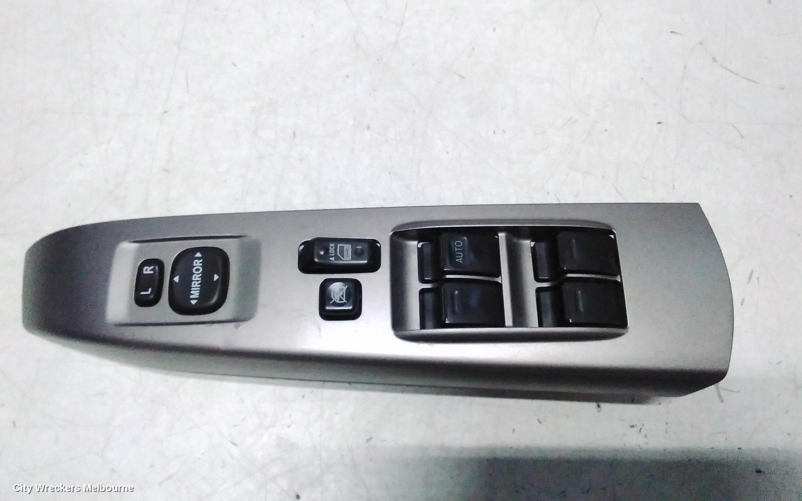 TOYOTA PRIUS PWR DR WIND SWITCH, NHW20R, RH FRONT (MASTER SWITCH), 10/2003 - 05/2009