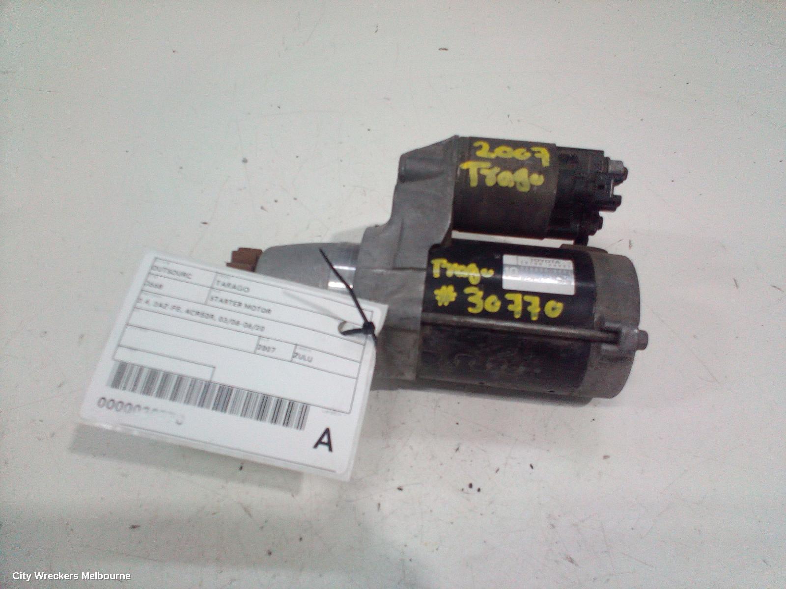 TOYOTA TARAGO STARTER, 2.4, 2AZ-FE, ACR50R, 03/2006 - 06/2020