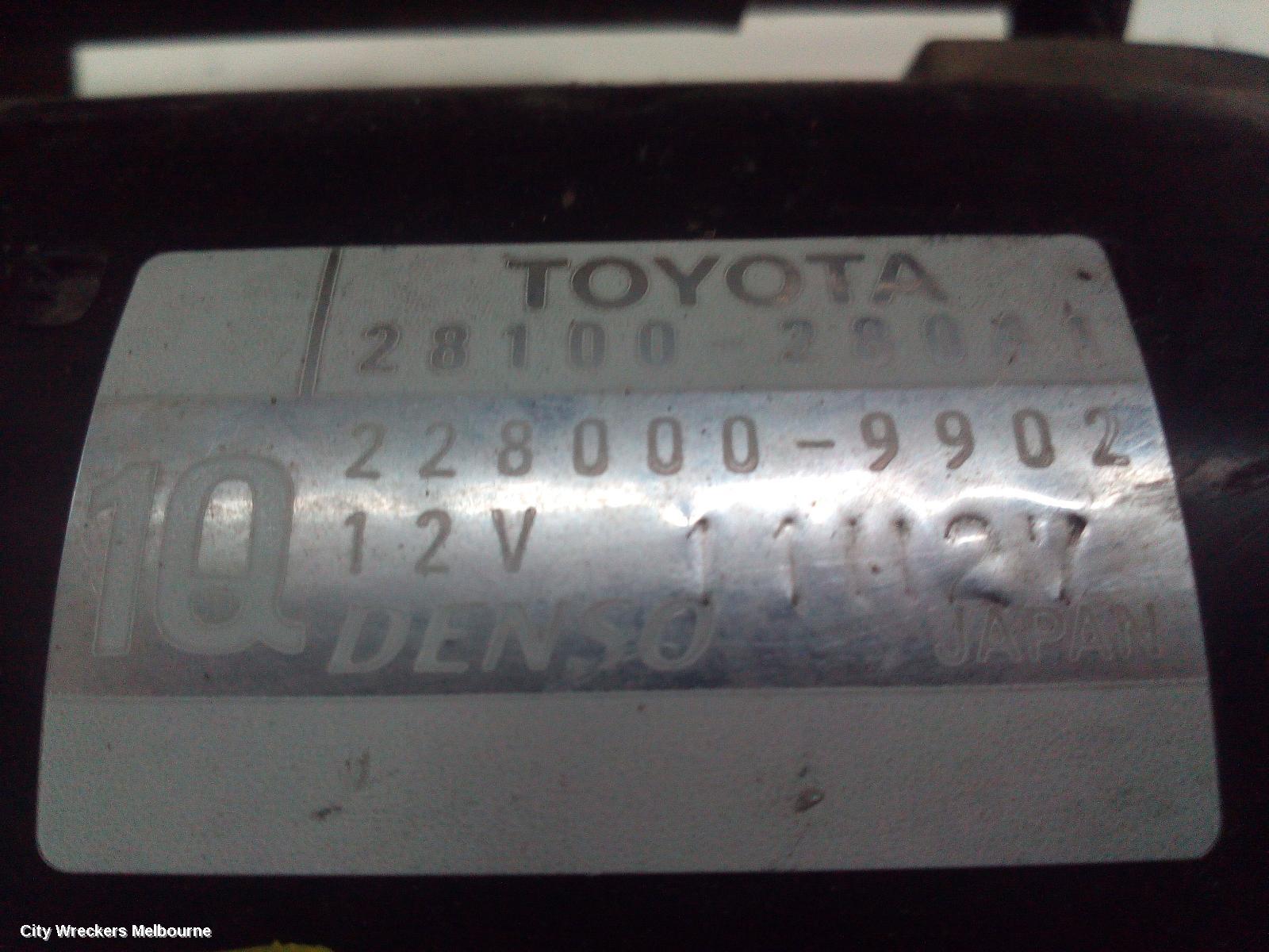 TOYOTA TARAGO STARTER, 2.4, 2AZ-FE, ACR50R, 03/2006 - 06/2020