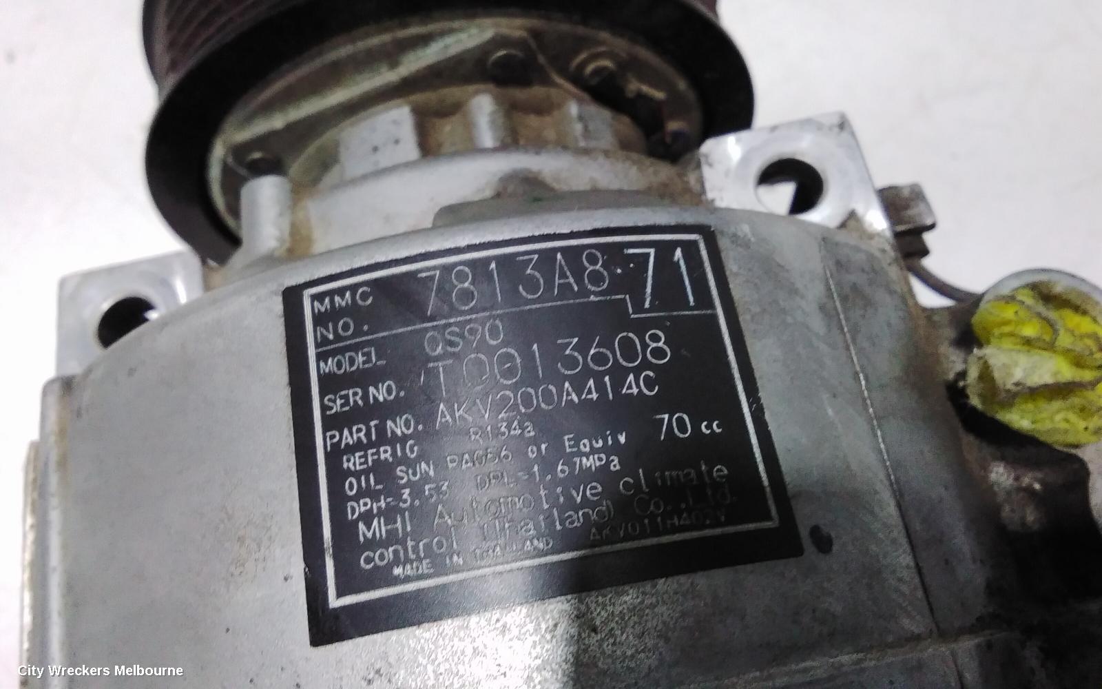 MITSUBISHI OUTLANDER A/C COMPRESSOR, ZK-ZL, 2.0/2.4, PETROL, QS90 TYPE, 01/2015 ONWARDS