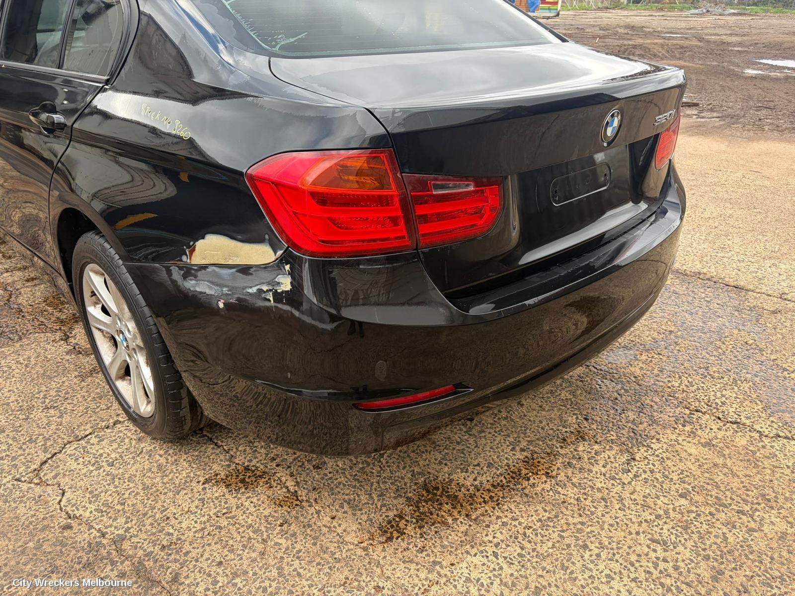BMW 3 SERIES RIGHT TAILLIGHT, F30/F80, W/ LED TYPE, 11/2011 - 05/2015