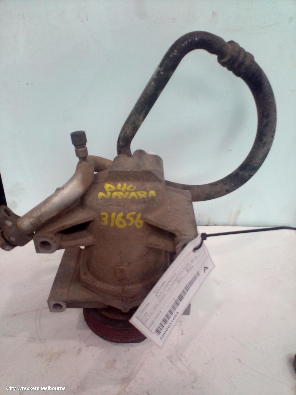 NISSAN NAVARA A/C COMPRESSOR, D40, 2.5, YD25, DIESEL, P/N 92600EB70A, 09/2005 - 08/2015