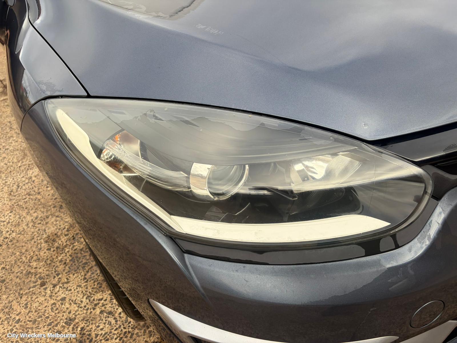 RENAULT MEGANE RIGHT HEADLAMP, X32/B95/E95/K95/X95, 5DR HATCH/CABRIO/WAGON, 07/2014 - 05/2016