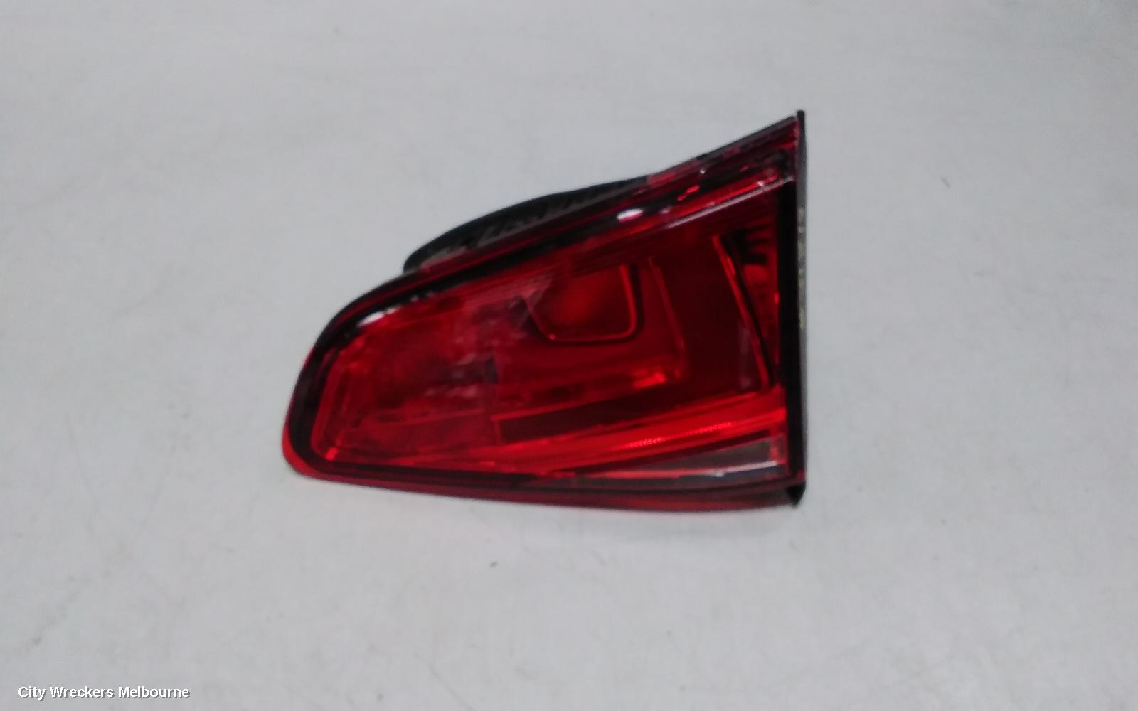 VOLKSWAGEN GOLF LEFT TAILLIGHT, GEN 7, HATCH, STANDARD, TRENDLINE/COMFORTLINE, NON LED TYPE, NON TINTED TYPE, 03/2013 - 03/2017