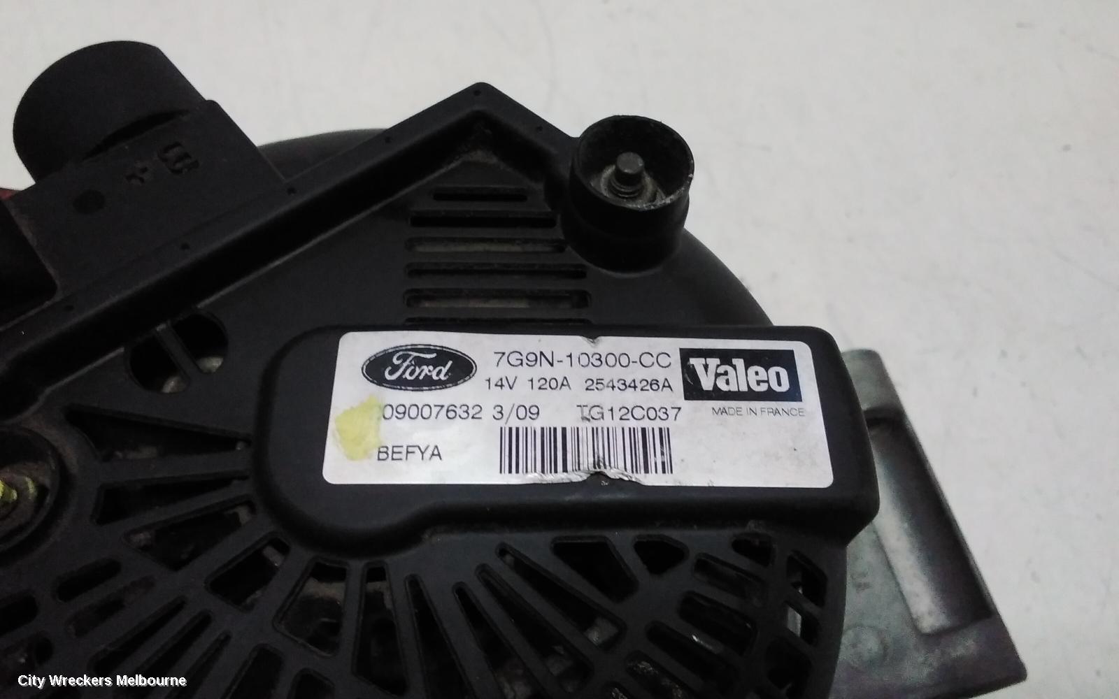 FORD FIESTA ALTERNATOR, PETROL, 1.4, SPJ, WS, 08/2008 - 01/2011