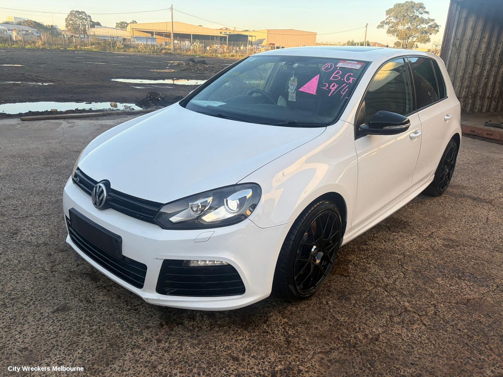 VOLKSWAGEN GOLF BOOTLID/TAILGATE, TAILGATE, GEN 6, HATCH, SPOILERED TYPE, 10/2008 - 03/2013
