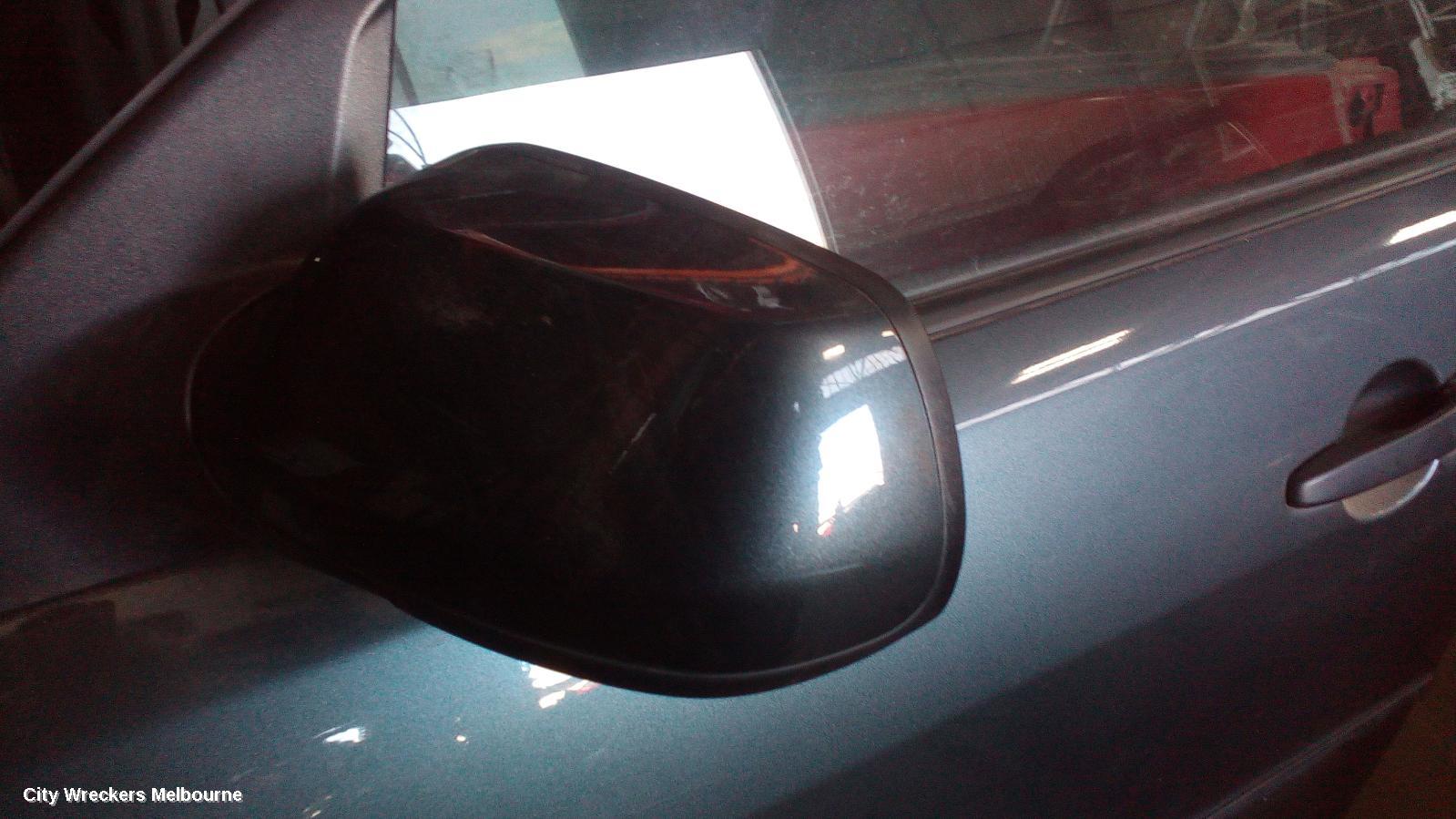 MAZDA 3 LEFT DOOR MIRROR, BK, MANUAL, SEDAN, 01/2004 - 04/2009