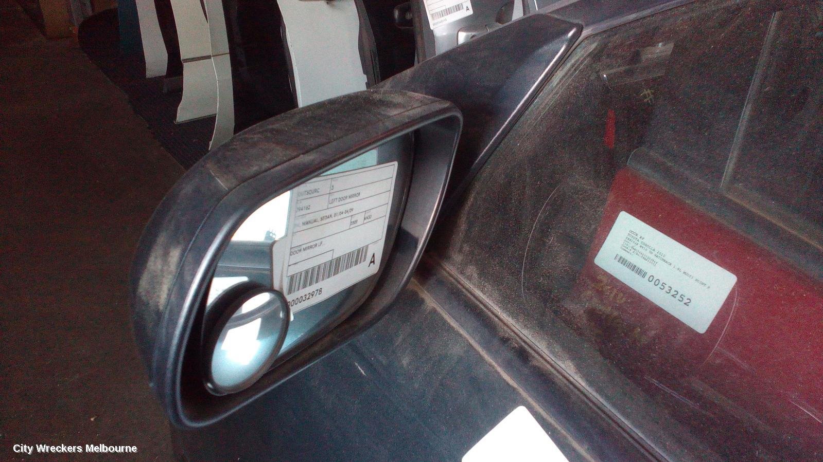MAZDA 3 LEFT DOOR MIRROR, BK, MANUAL, SEDAN, 01/2004 - 04/2009