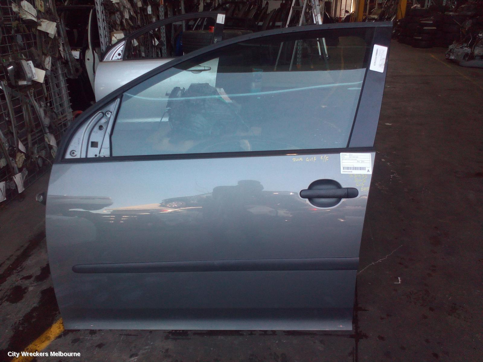 VOLKSWAGEN GOLF LEFT FRONT DOOR, GEN 5, 5DR HATCH, 06/2004 - 02/2009