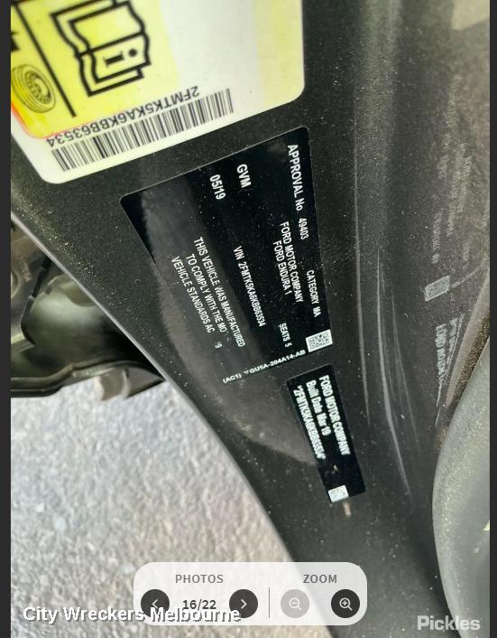 FORD ENDURA COMBINATION SWITCH, HEADLAMP SWITCH, W/ TRACTION CONTROL & TAILGATE OPEN SWITCH, CA, 09/2018 - 06/2020