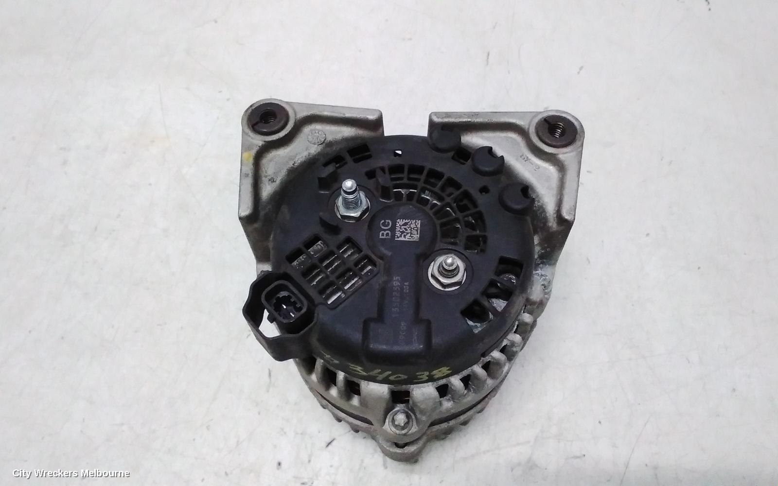 HOLDEN CRUZE ALTERNATOR, PETROL, 1.8, F18D4, JG, 03/2009 - 02/2011