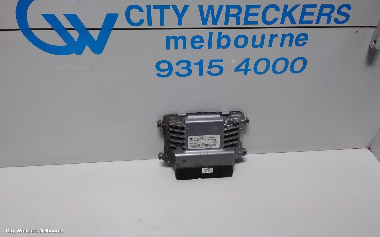 HOLDEN CRUZE ECU, ENGINE ECU, 1.8, PETROL, MANUAL T/M, ECU ONLY, JG, 03/2009 - 02/2011