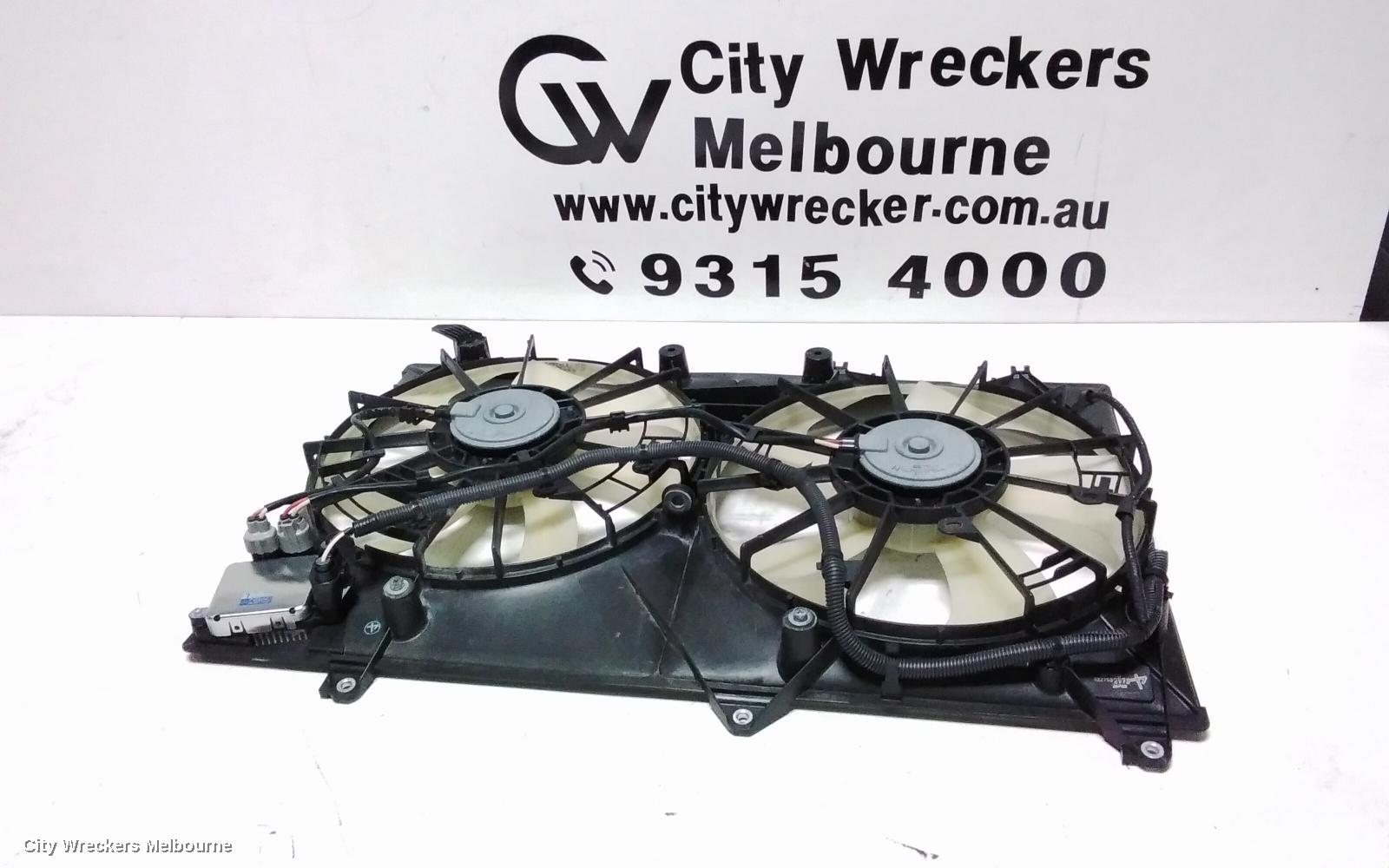 TOYOTA KLUGER FAN, DUAL FAN ASSY, 3.5, 2GR-FE, GSU40-GSU45, 05/2007 - 02/2014
