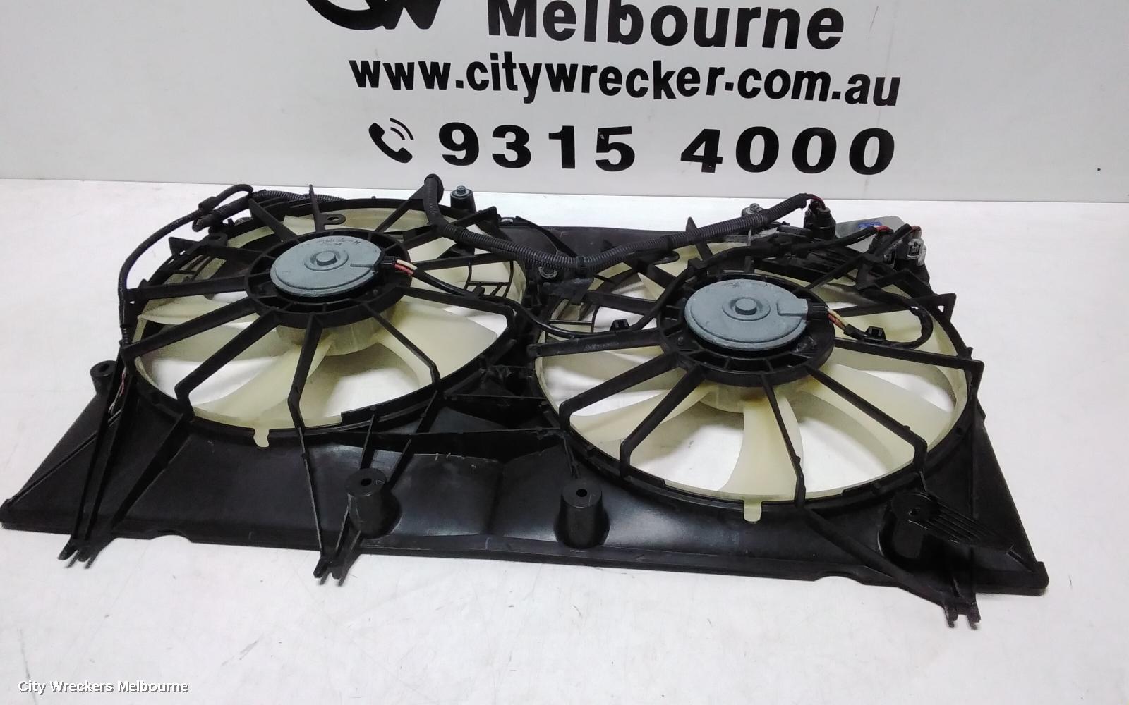 TOYOTA KLUGER FAN, DUAL FAN ASSY, 3.5, 2GR-FE, GSU40-GSU45, 05/2007 - 02/2014