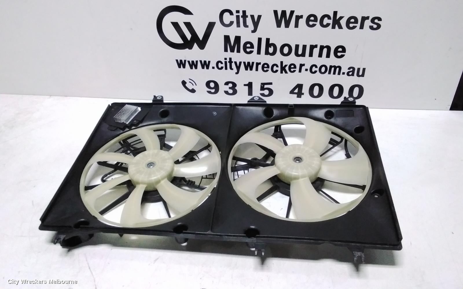 TOYOTA KLUGER FAN, DUAL FAN ASSY, 3.5, 2GR-FE, GSU40-GSU45, 05/2007 - 02/2014