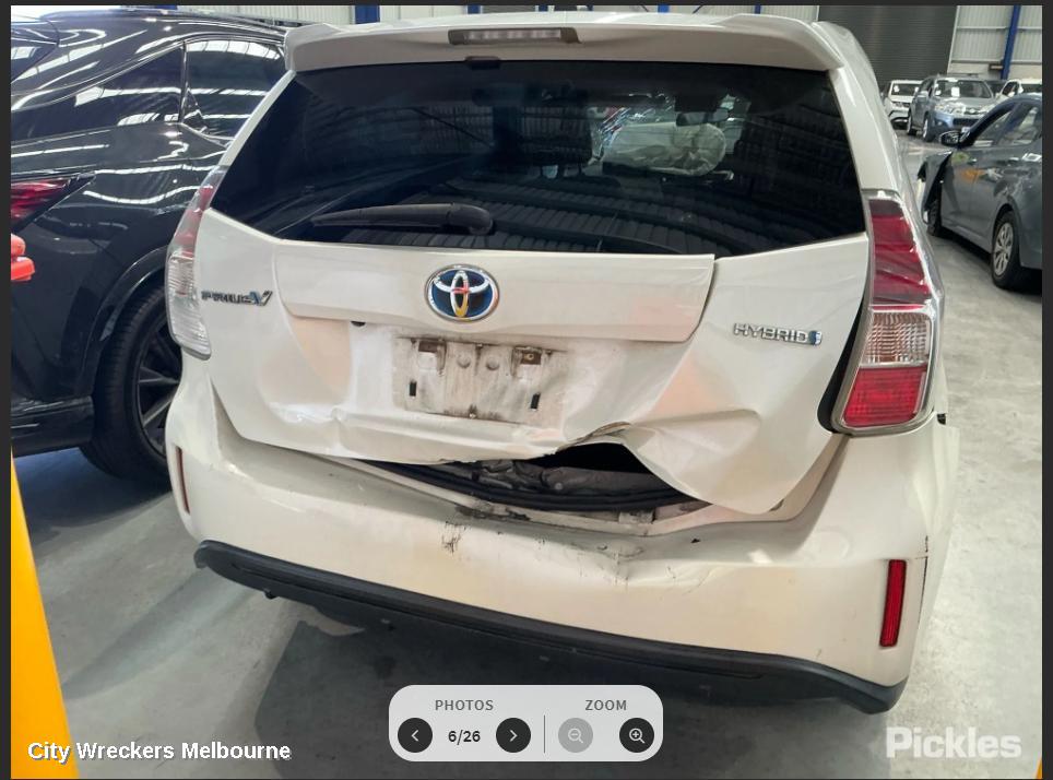 TOYOTA PRIUS LEFT TAILLIGHT, ZVW40R, PRIUS V, 06/2015 - 11/2022