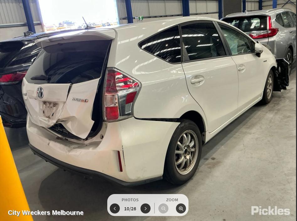 TOYOTA PRIUS LEFT TAILLIGHT, ZVW40R, PRIUS V, 06/2015 - 11/2022