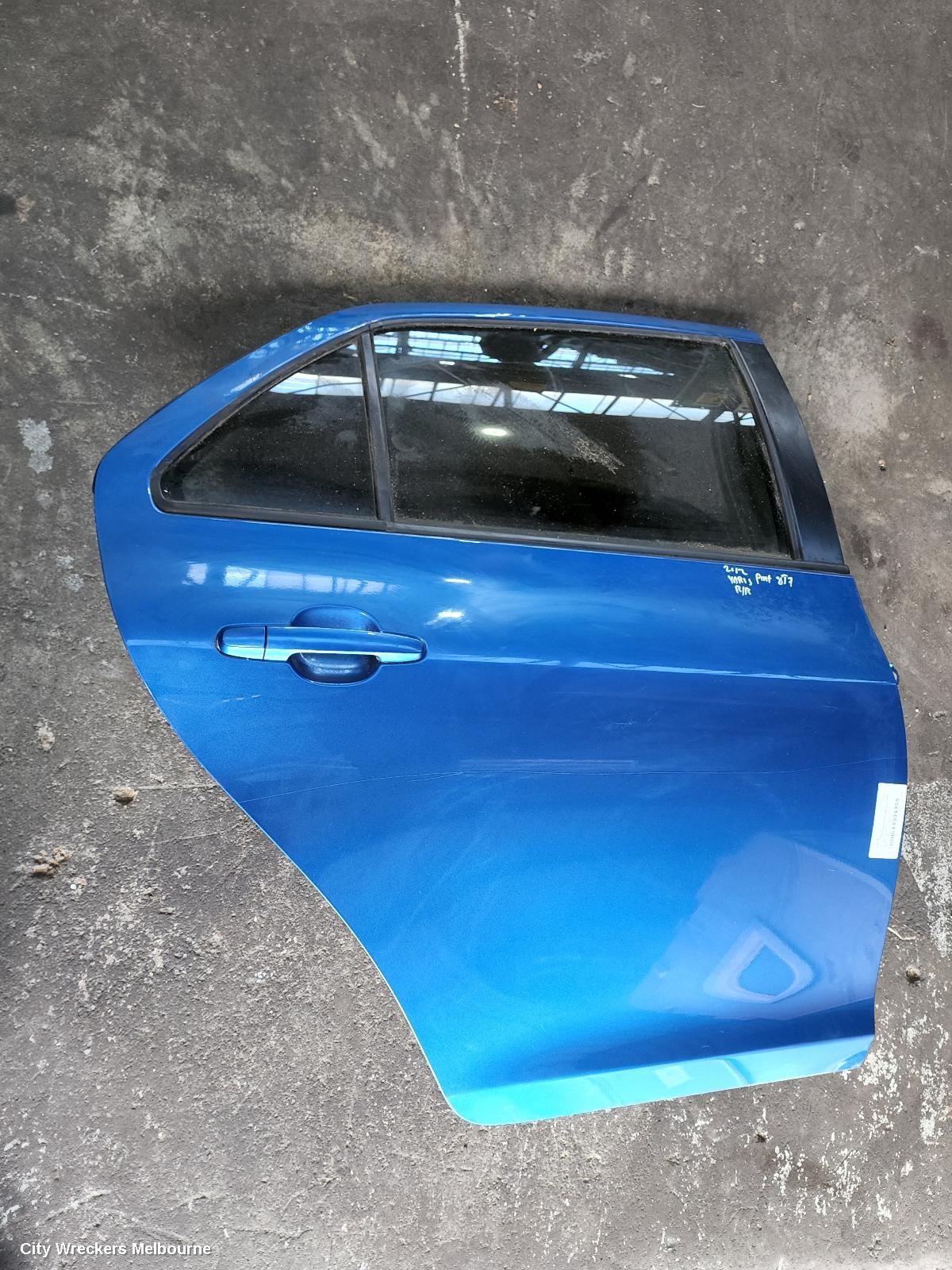 TOYOTA YARIS RIGHT REAR DOOR, NCP9#, SEDAN, 03/2006 - 06/2016 (AUS ONLY)