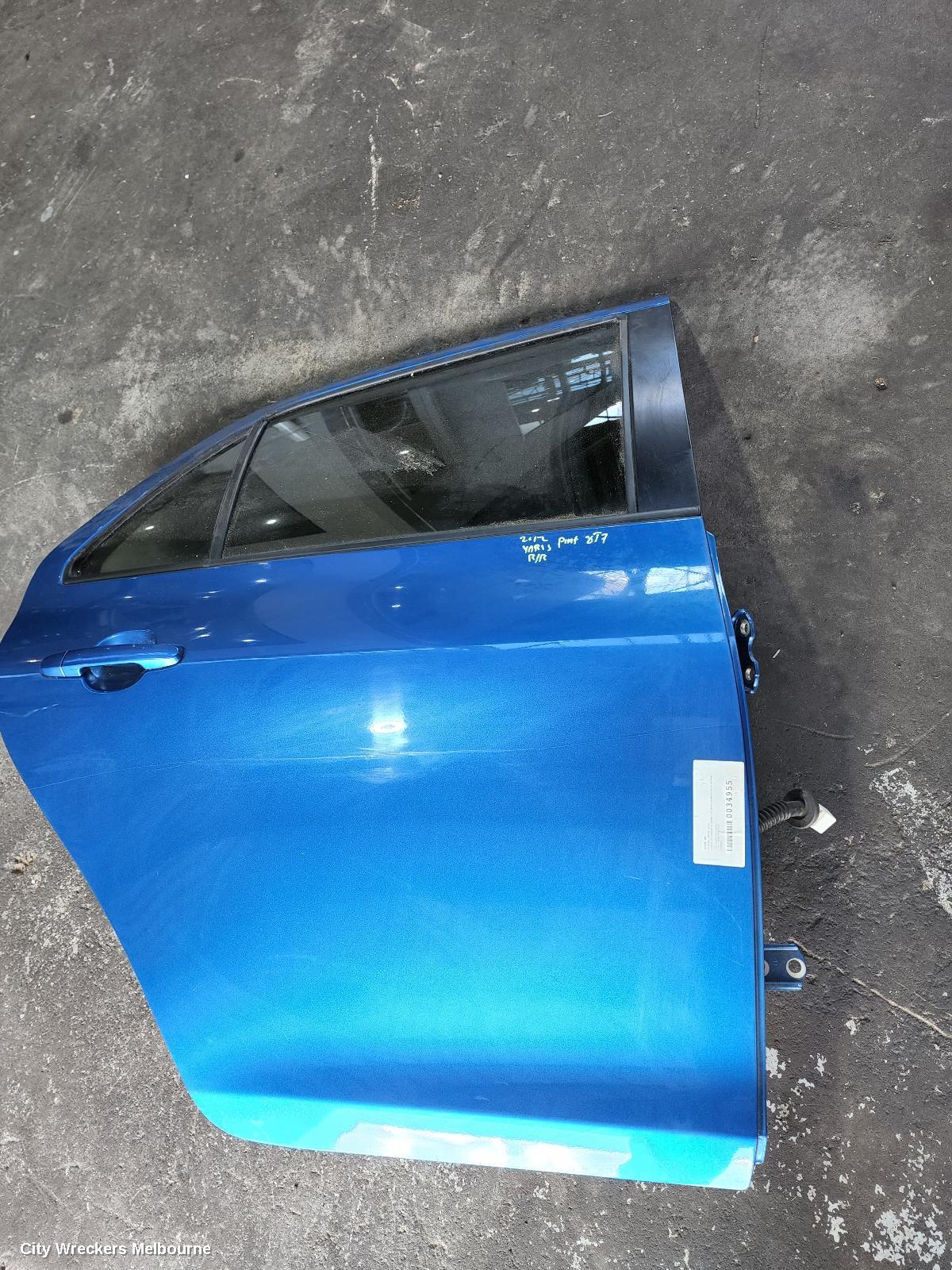 TOYOTA YARIS RIGHT REAR DOOR, NCP9#, SEDAN, 03/2006 - 06/2016 (AUS ONLY)