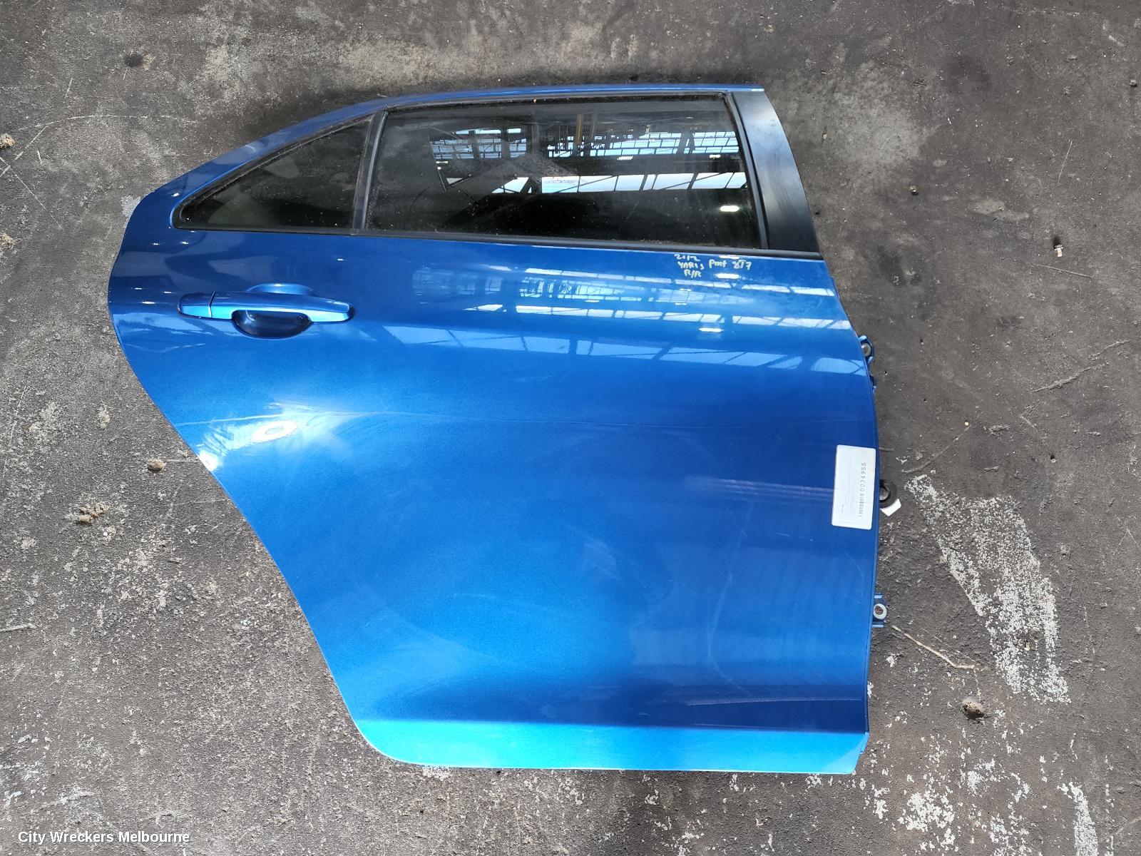 TOYOTA YARIS RIGHT REAR DOOR, NCP9#, SEDAN, 03/2006 - 06/2016 (AUS ONLY)