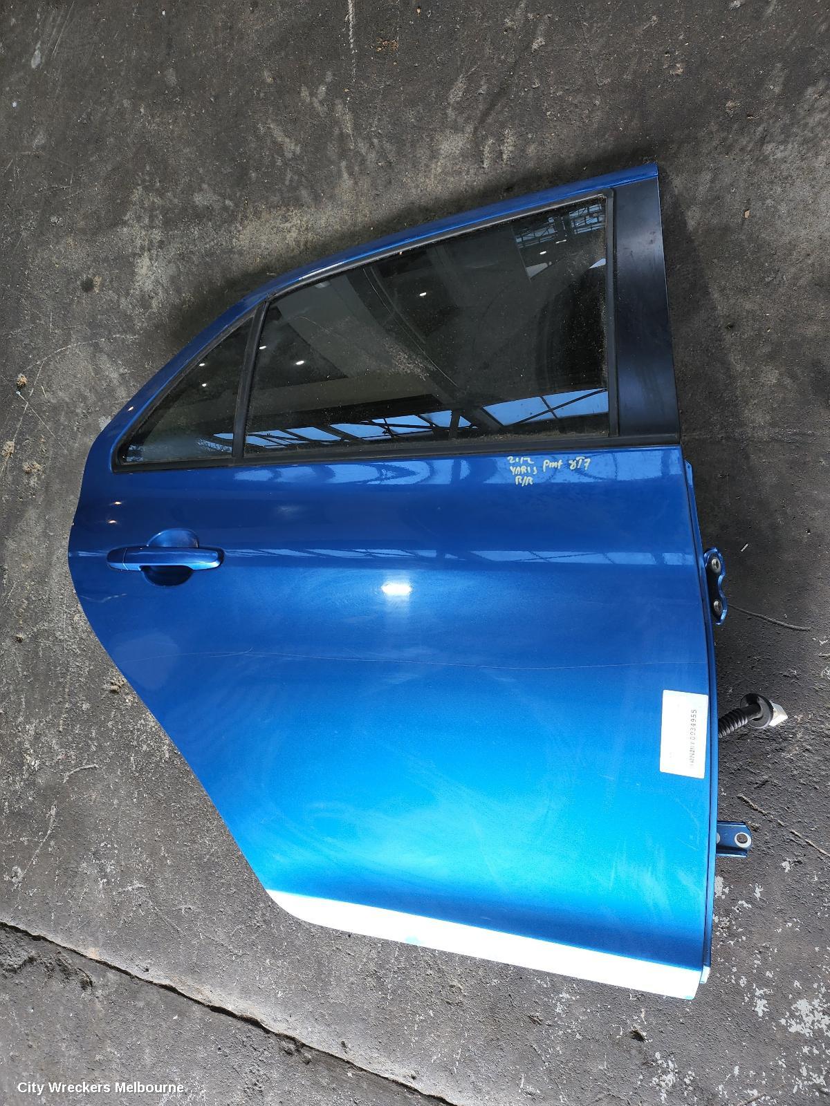 TOYOTA YARIS RIGHT REAR DOOR, NCP9#, SEDAN, 03/2006 - 06/2016 (AUS ONLY)