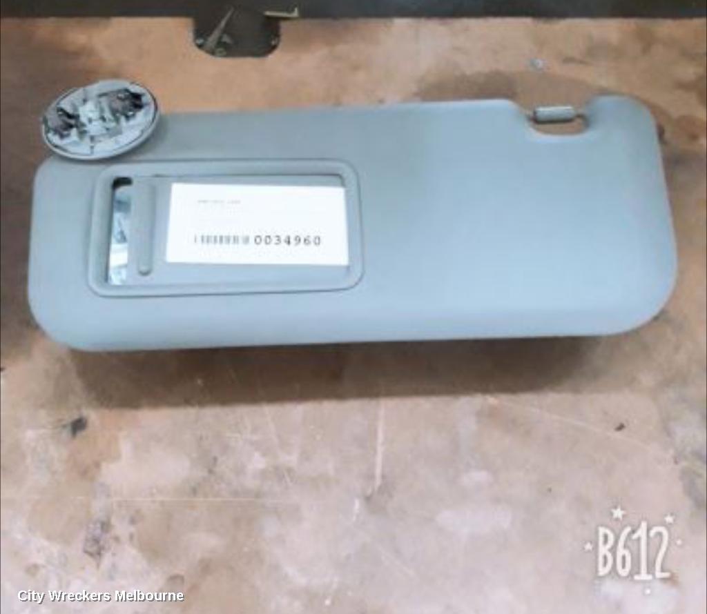 TOYOTA YARIS SUNVISOR, NCP9#, LH SIDE, NON MIRROR TYPE, 10/2005 - 06/2016