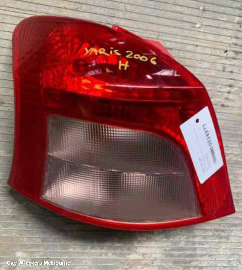 TOYOTA YARIS LEFT TAILLIGHT, NCP9#, HATCH, LENS# 52-143, 10/2005 - 08/2008 (AUS ONLY)
