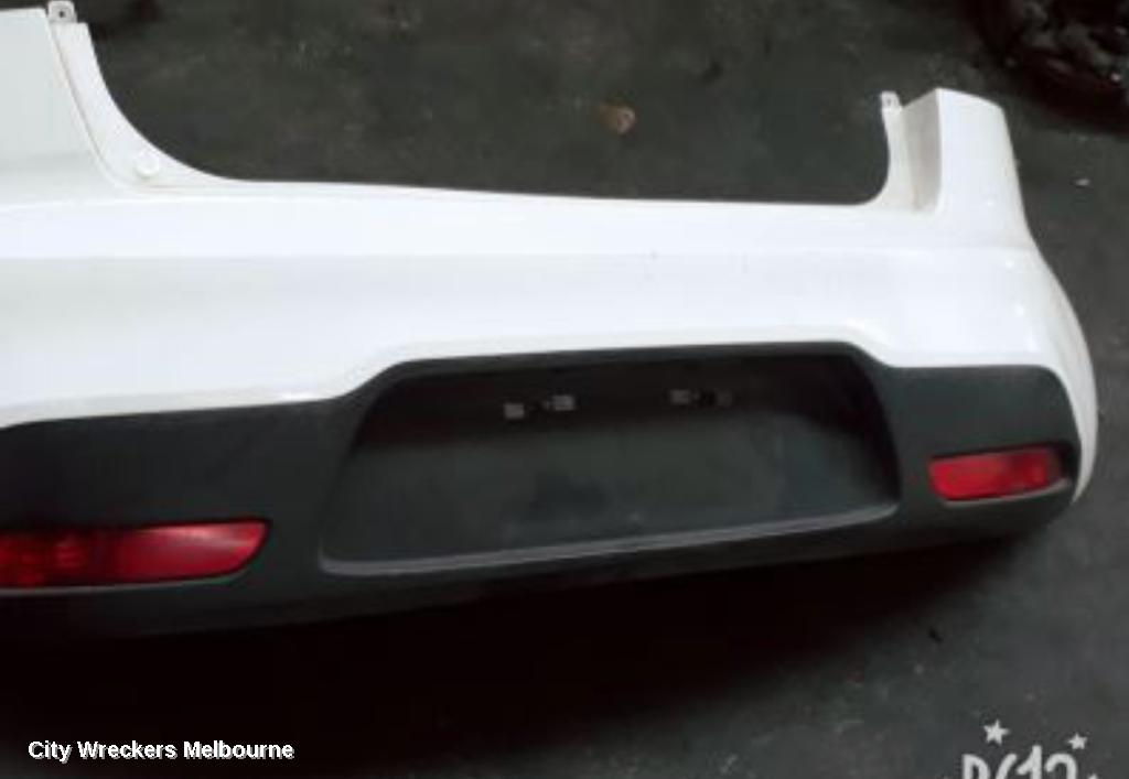 KIA RIO REAR BUMPER, BUMPER BAR (UPPER), UB, 3DR/5DR HATCH, NON PARK SENSOR TYPE, 08/2011 - 10/2014