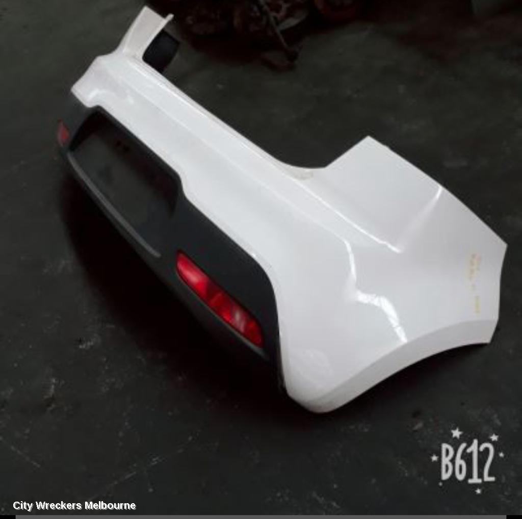 KIA RIO REAR BUMPER, BUMPER BAR (UPPER), UB, 3DR/5DR HATCH, NON PARK SENSOR TYPE, 08/2011 - 10/2014