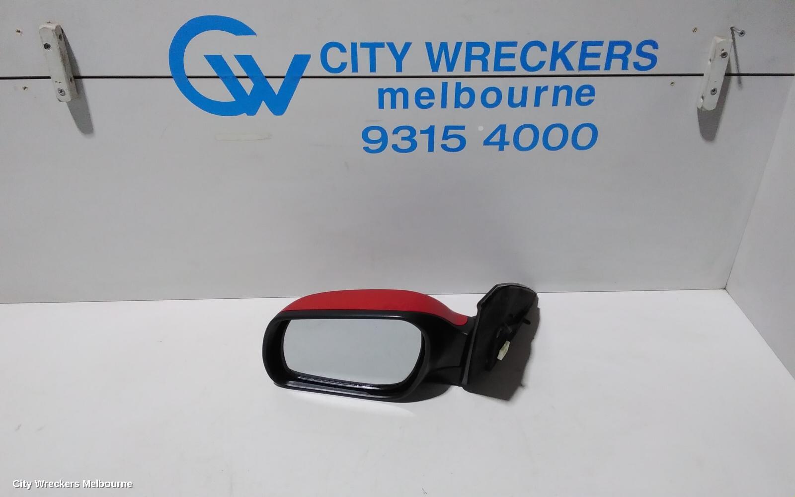 MAZDA 3 LEFT DOOR MIRROR, BK, POWER, SEDAN/HATCH, NON MPS, 3 WIRE TYPE, 10/2003 - 04/2009