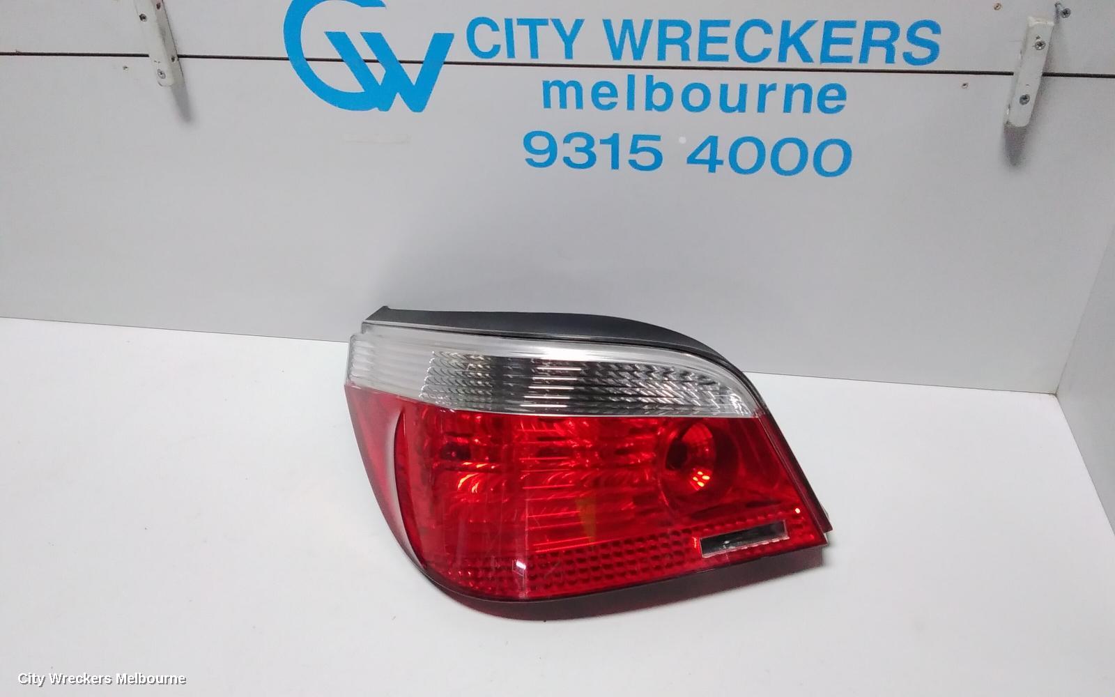 BMW 5 SERIES LEFT TAILLIGHT, E60, SEDAN, NON LED TYPE, 10/2003 - 02/2007