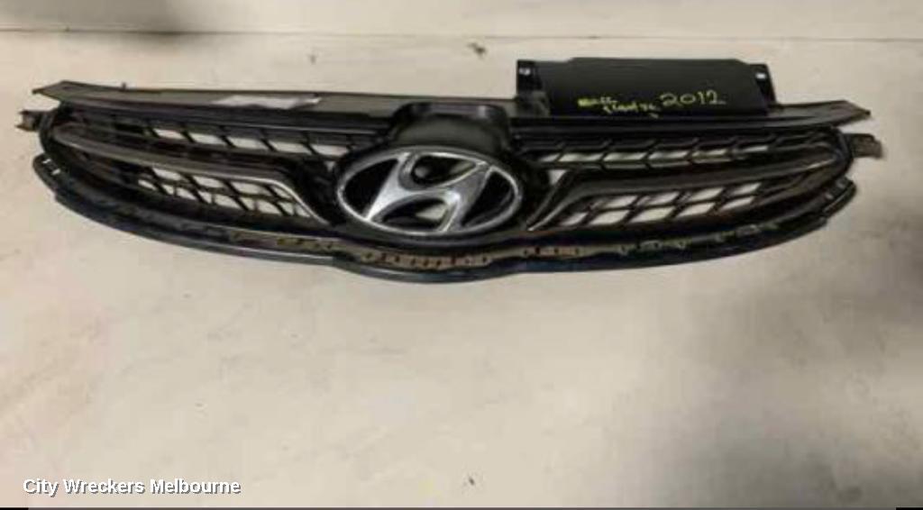 HYUNDAI ELANTRA GRILLE, RADIATOR GRILLE, MD, ACTIVE/ELITE, CHROME, 03/2011 - 09/2013