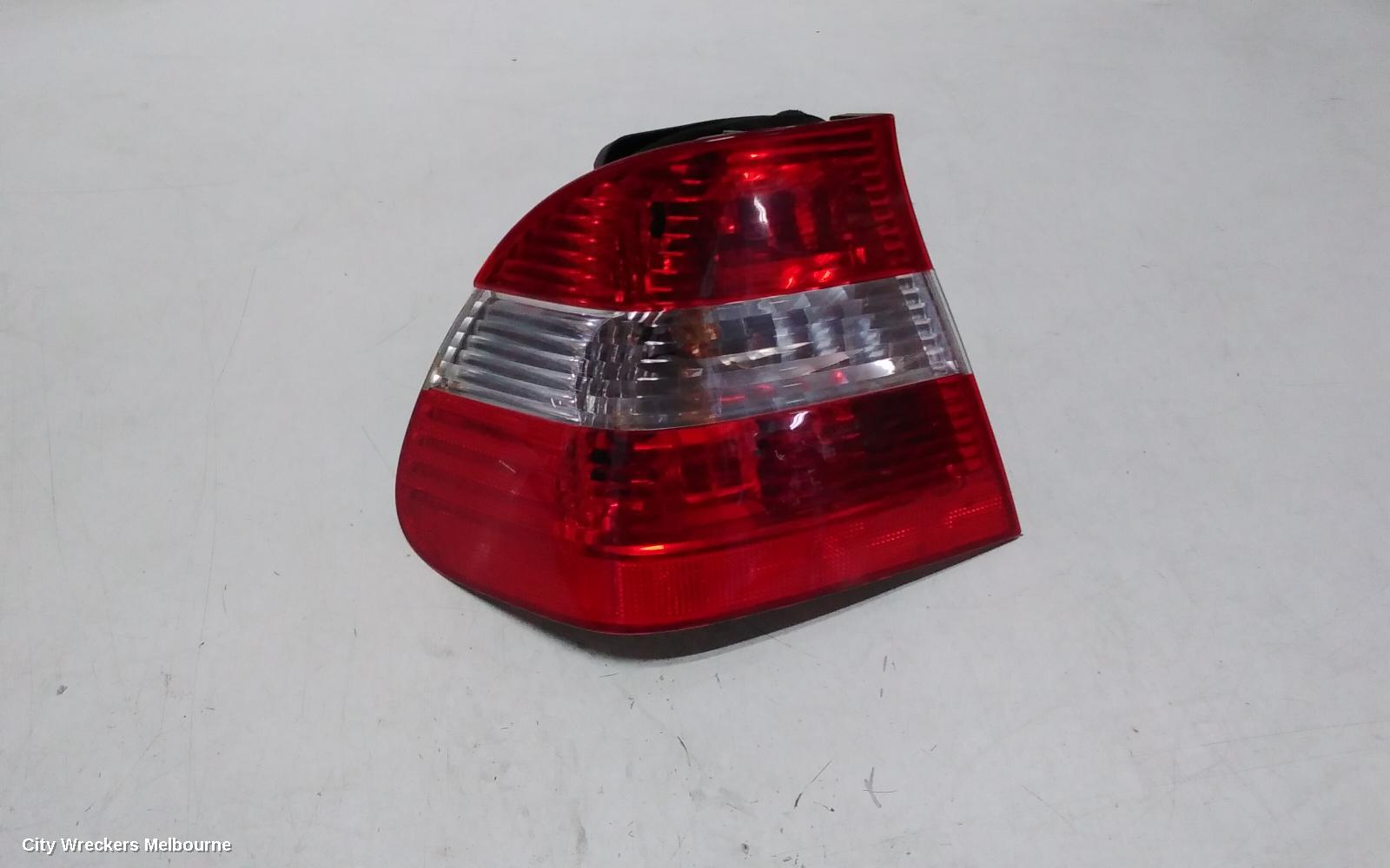 BMW 3 SERIES LEFT TAILLIGHT, E46, SEDAN, CLEAR FLASHER TYPE, 10/2001 - 01/2005