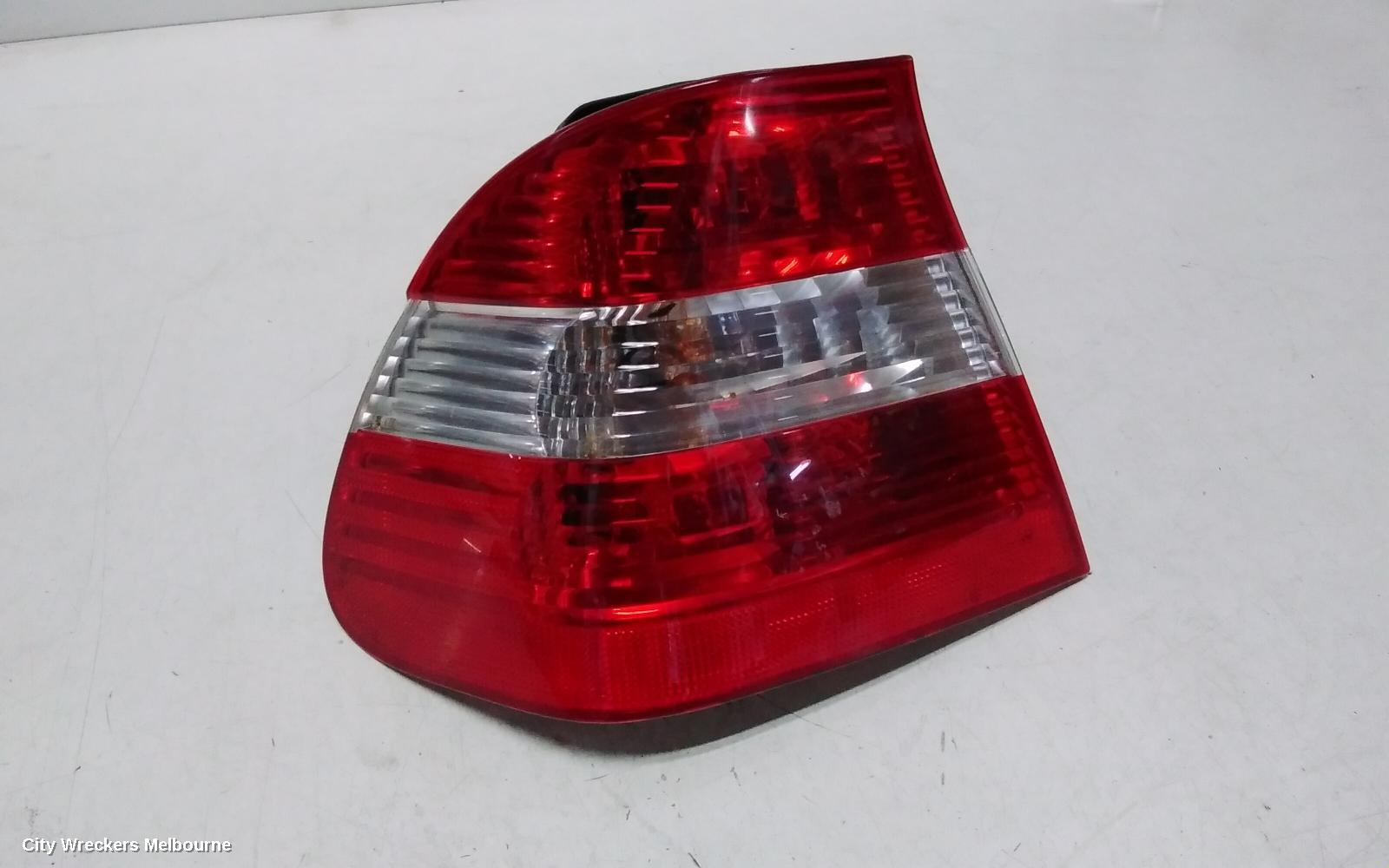 BMW 3 SERIES LEFT TAILLIGHT, E46, SEDAN, CLEAR FLASHER TYPE, 10/2001 - 01/2005