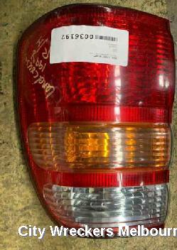 TOYOTA LANDCRUISER RIGHT TAILLIGHT, 100 SERIES, KOITO LENS# 60-70, 01/1998 - 10/2002