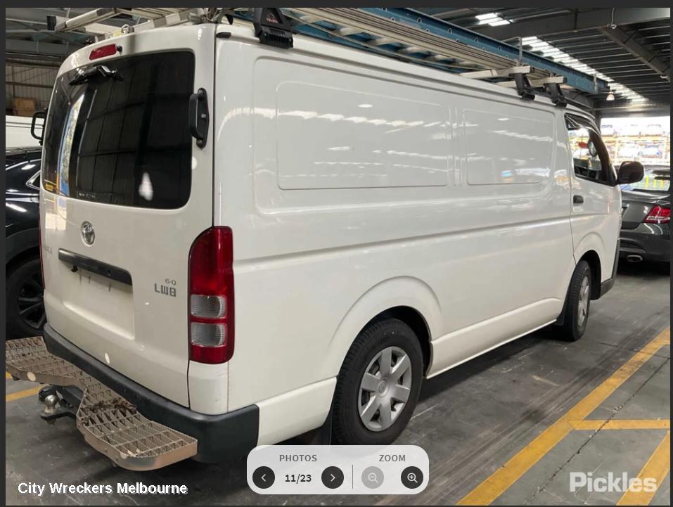 TOYOTA HIACE TRANS/GEARBOX, AUTO, RWD, DIESEL, 3.0, 1KD-FTV, KDH, A340E CODE, NON-SPEEDO DRIVE (SINGLE SENSOR TYPE), 12/2013 - 04/2019
